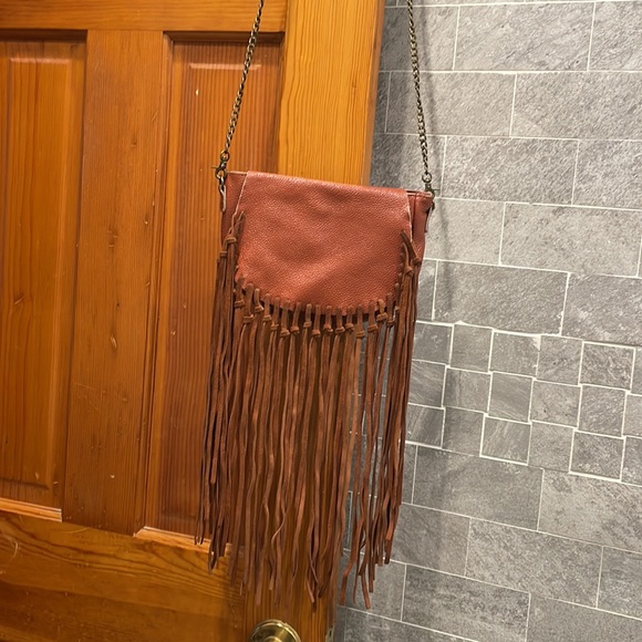 Genuine Leather Fringe Bag - Picture 2 of 3